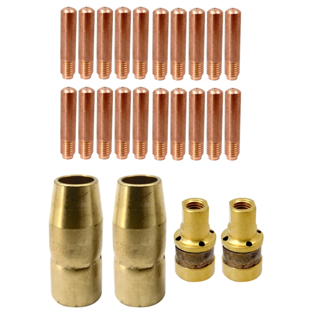 MIG Welding Gas Kit for Miller M100150 with Contact Tip 035 Inch Nozzle and Diffuser Set Compatible with M 100 150