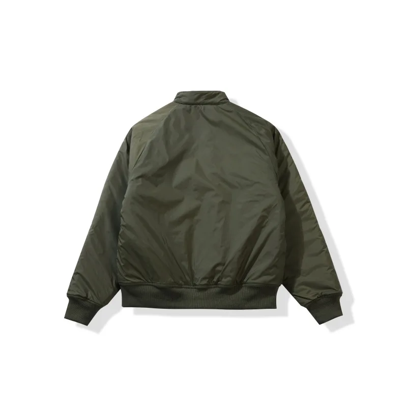 OKONKWO Diamond Quilted Jacket Stand Up Collar Cotton Jacket With Cotton Coat Double Sided Wearing Workwear Outdoor Riding Tops