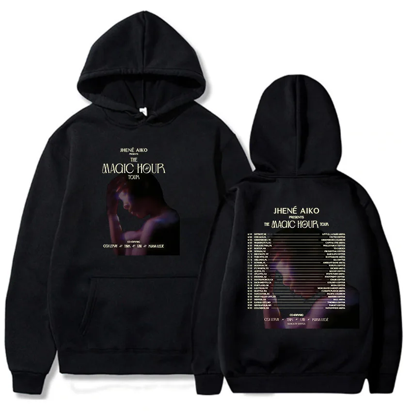 

Graphic Clothes The Magic Hour Tour Jhene Aiko Hoodies Hip Hop Streetwear Winter Warm Long Sleeve Pullovers Moletom Hooded Tops