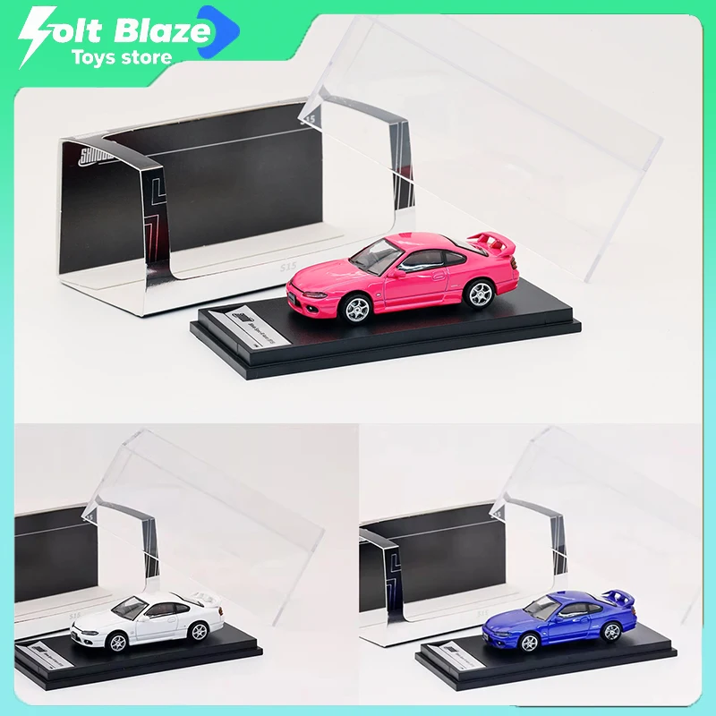 

DCT Shadow 1/64 Nissan Silvia S15 Flying Chicken Литой под давлением сплав Коллекционная модель автомобиля Коллекция моделей для мальчиков Автомобиль в подарок