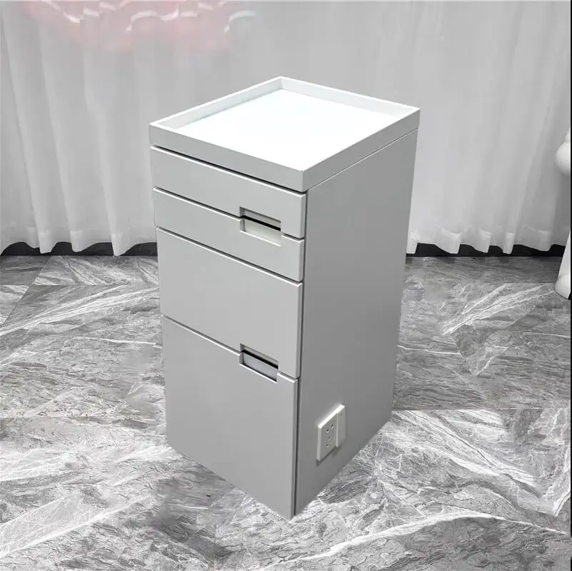 hairdresser tool cabinet hair salon special solid wood cabinet work haircut storage locker hair cutting cabinet trolley