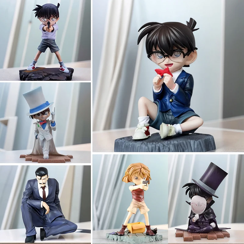 

Amine Kuroba Kaito Ai Haibara Action Figures Edogawa Detective Conan & Richard Figure PVC Figurine Model Collectible Toys Gifts