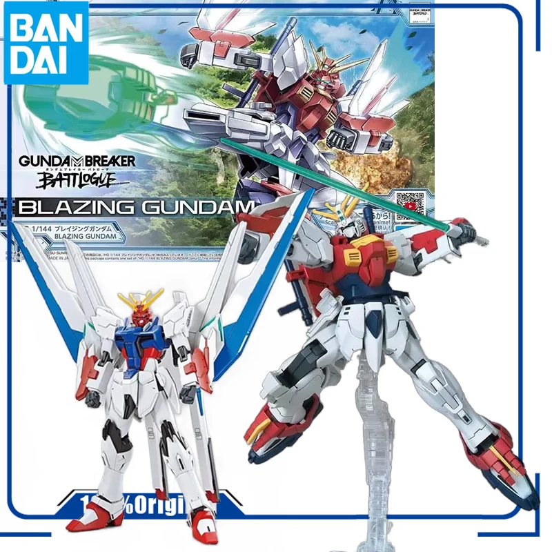 Bandai Genuine Original  HG 1/144 BREAKER BATTLE RECORD HOT BLAZING GUNDAM   Action Figure Toys For Boys Girls Kids Christmas