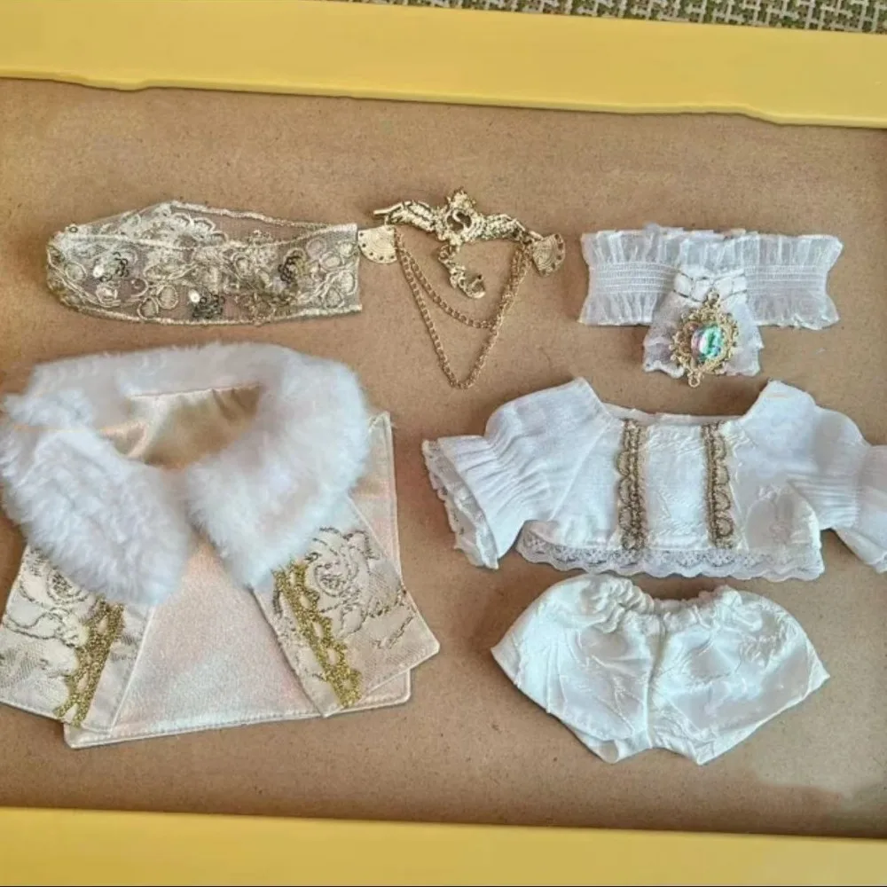 20CMドール服ドールアクセサリー多色ドール中世王子スーツごっこ遊び着替えゲームミニシャツパンツセット