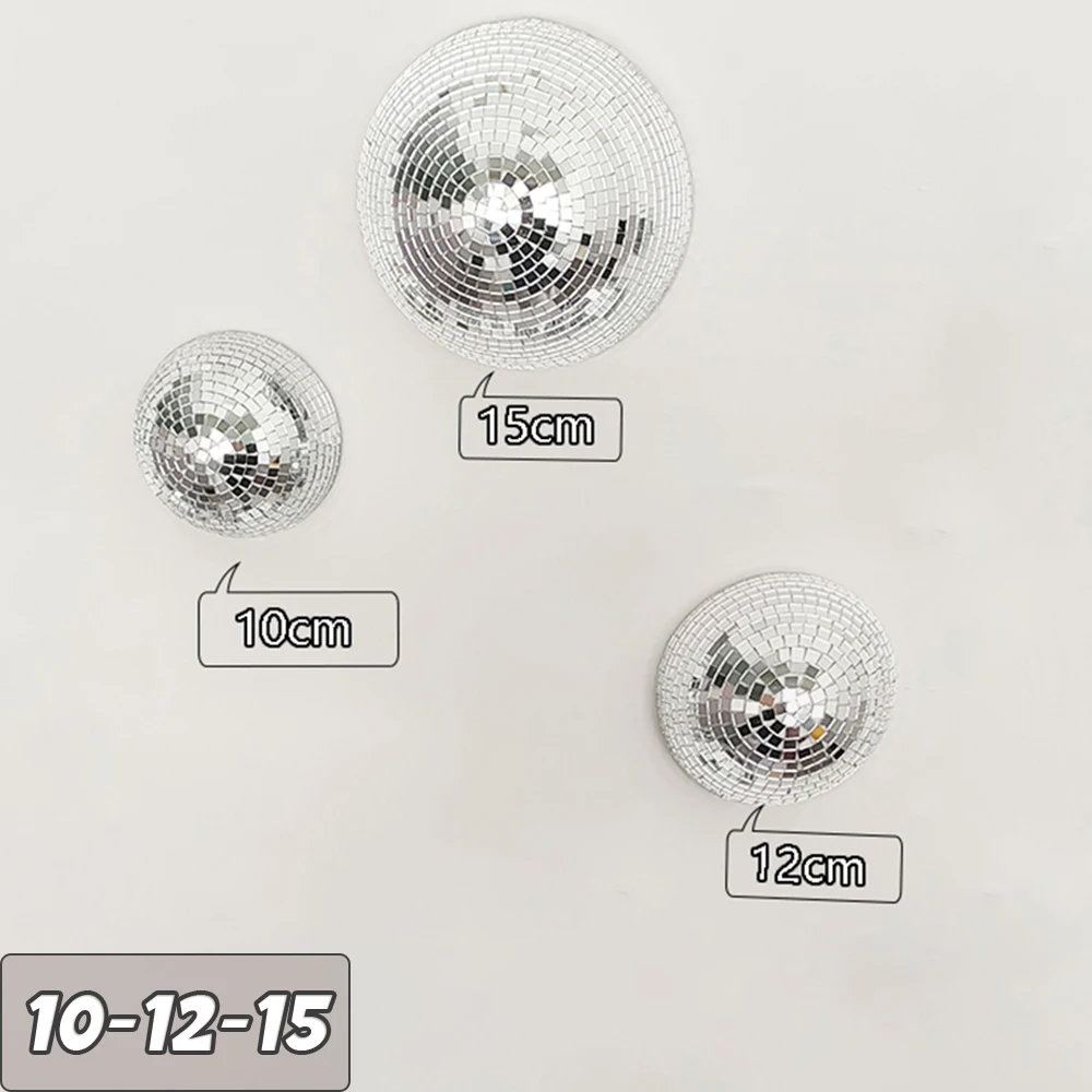 Muur Discobal Gespiegelde Ontwerpen Metallic Home Decor Spiegel Bal Decoratie Voor Bruiloft Discobal Halve Cirkel Thuis Muur Art