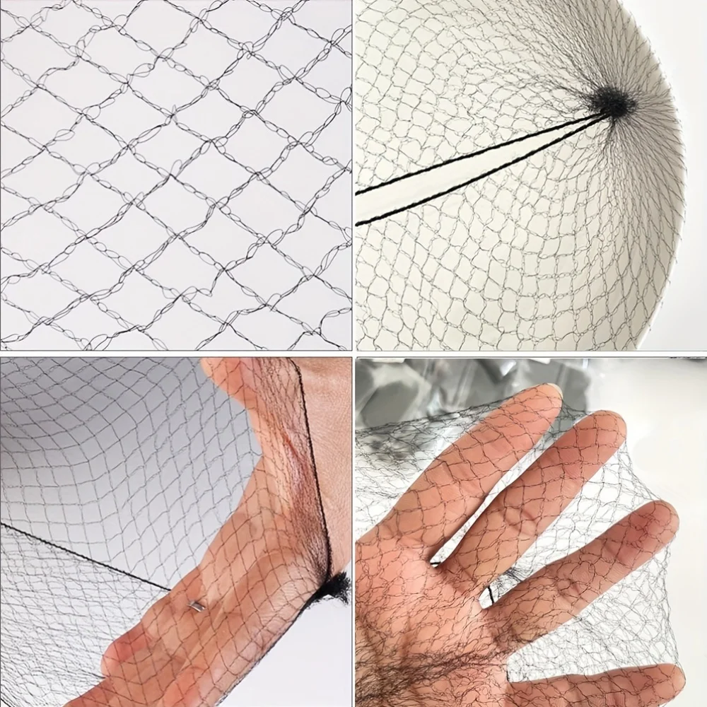 20 قطعة شبكة شعر نايلون متينة لأداة تصفيف الشعر على شكل كعكة أسود أشقر بني 5 مللي متر شبكة شعر للشعر المستعار شبكة تصفيف الشعر