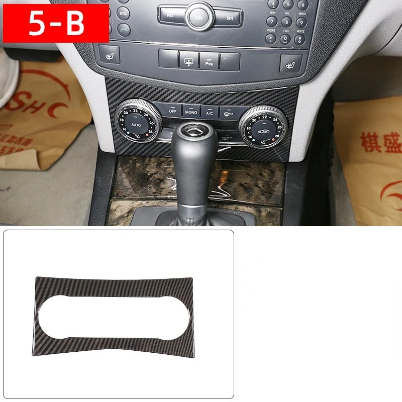 الديكور الداخلي لمرسيدس بنز C الفئة W204 C180 C200 2007-2013 الملحقات لوحة والعتاد التحول عجلة القيادة لوحة ABS