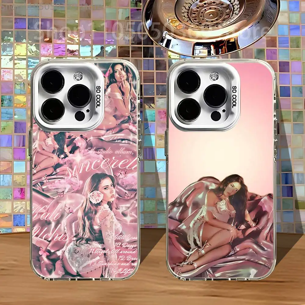 

Kali U-Uchis Sincerely Phone Case For iPhone 16,15,14,13,12,11,Pro,XS,Max,Plus,Mini,SE4,E White Matte Shockproof Cover