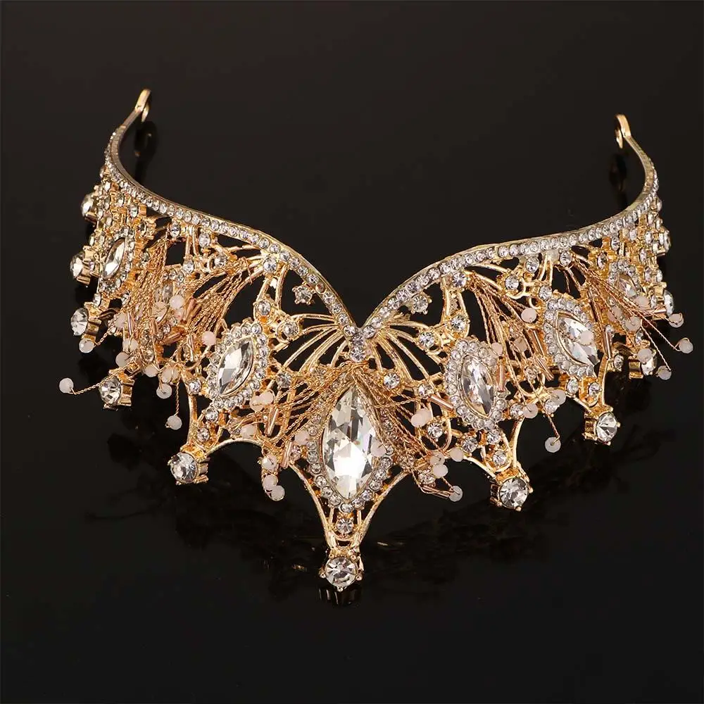 Women Fashion Headband Wedding Dress Bridemaid Bride Wedding Headwear Crystal Tiara Bridal Crown Hair Accessories