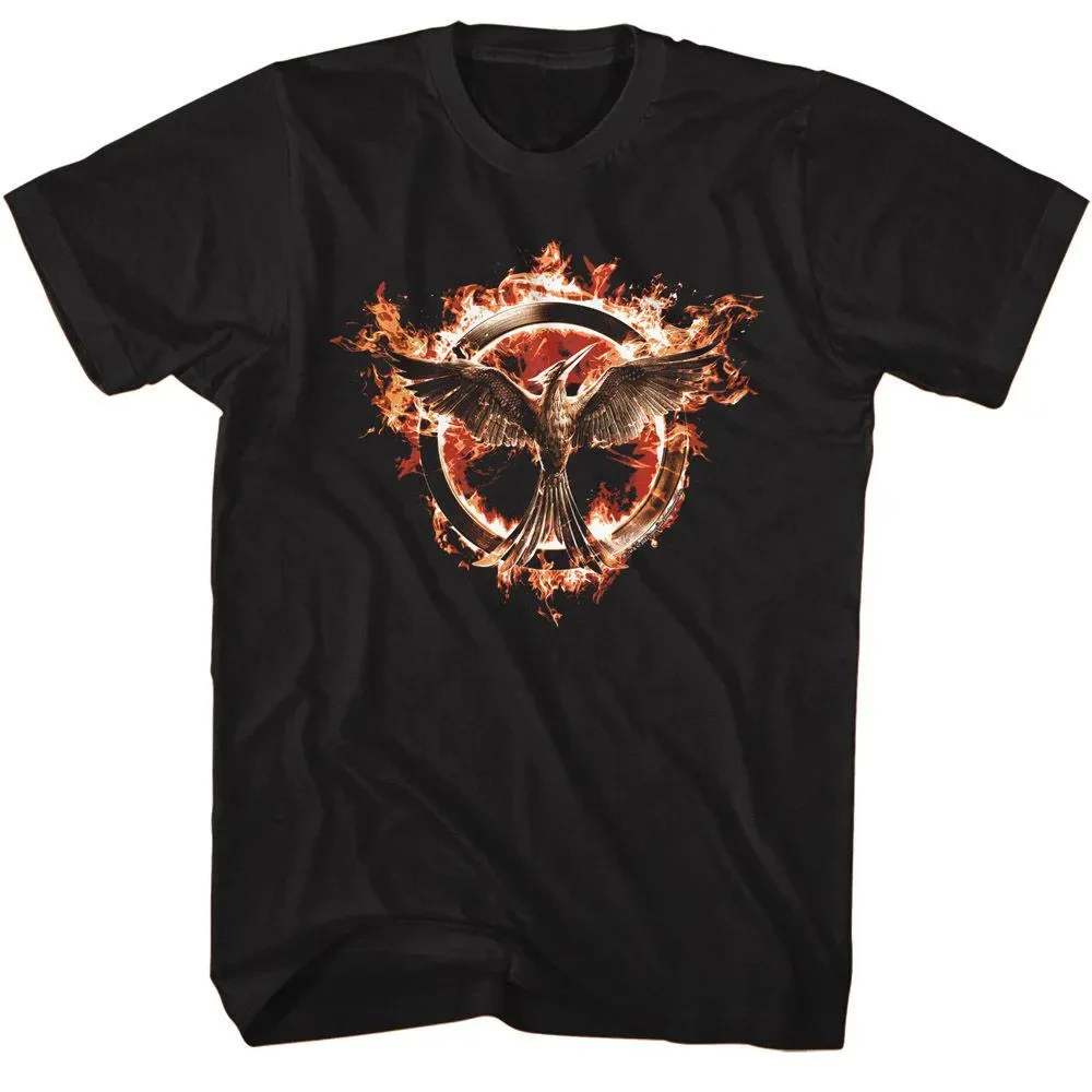 Sunrise on The Reaping Hunger Games T-Shirt Retro Snake Mockingjay Floral Print Oversized Gothic Aesthetic Unisex Casual Cotton view 3