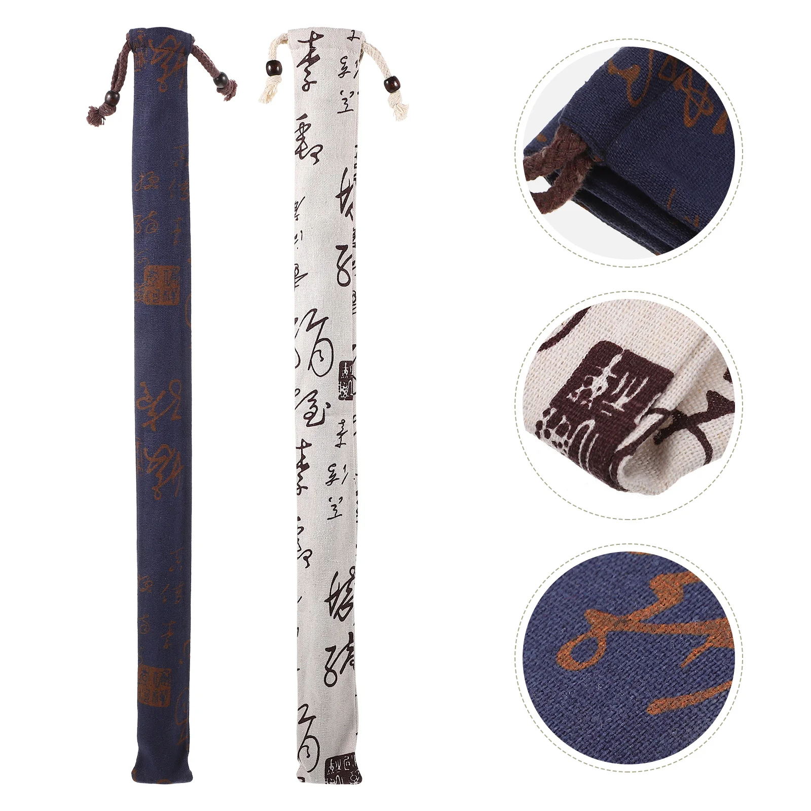 

2 Pcs Recorder Holder Storage Flute Case Carrying Bag Cases Instrument Accessories Backpack for