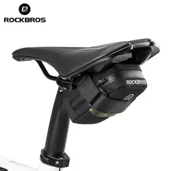 ROCKBROS Mini Bike Seat Bag 0.35L Small Bicycle Saddle Bag Ultralight Cycling Tail Bag Road Bicycle Tools Bags MTB Accessories