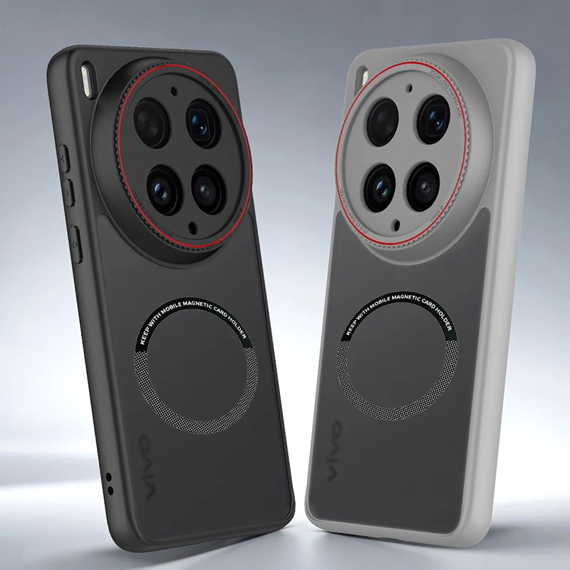 For Magsafe Magnetic Phone Case for VIVO X300 Ultra X300s X300Pro X200ProMini X200 Wireless Charging Lens Heighten Protect Case