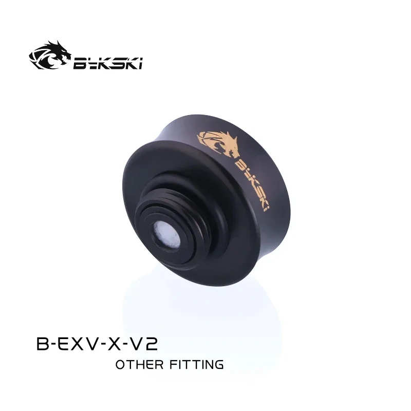 Bykski Exhaust Valve Fitting, Clover Pressure Relief Valve Water Cooling Connector G1/4 Male Thread, 2 Colors, B-EXV-X-V2