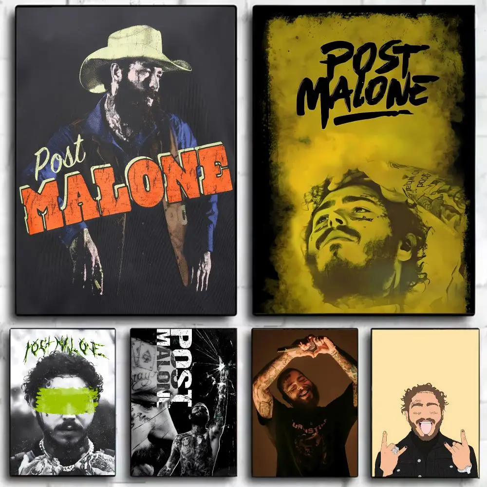Laid-Back Musician P-Post Malone Poster Wall Art Print Decorative Mural Home Decor Gift Unframed