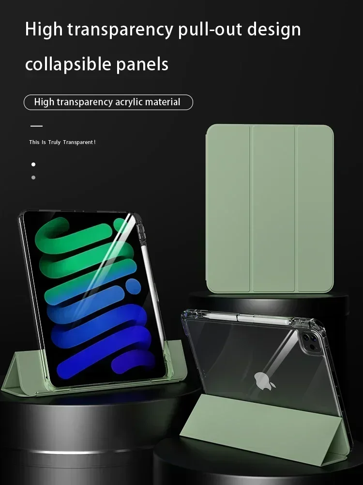 เคสไอแพดโปร11 12.9 2022ฝาแท็บเล็ตแบบดึงตั้งได้สำหรับ iPad Air 4 5 10.9 10th สำหรับ iPad Mini 6 10.2 7th 8th เคส9th