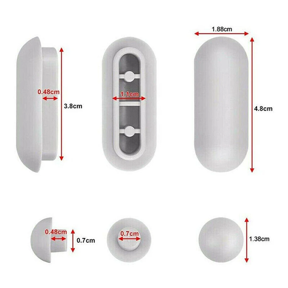 Toilet Cover Bumper Buffer ABS+TPE Accessory Bathroom Cushion Fitting Replacement Shock-proof Toilets Seat Durable