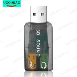 5.1 Sound Channel USB Independent Sound Card External Computer to Replace PCI Notebook USB Sound Card USB to Audio interface