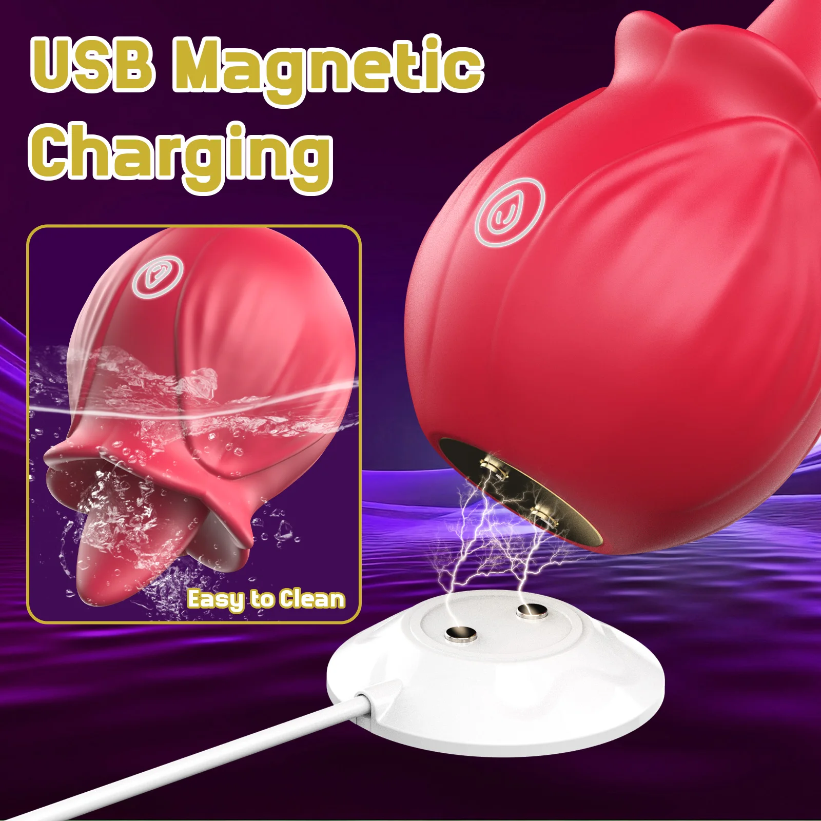 اللسان الجنس لعب الإناث الاستمناء البظر محفز الحلمة لعق مدلك اللسان هزاز المثيرة آلة لعبة الجنس للمرأة #6