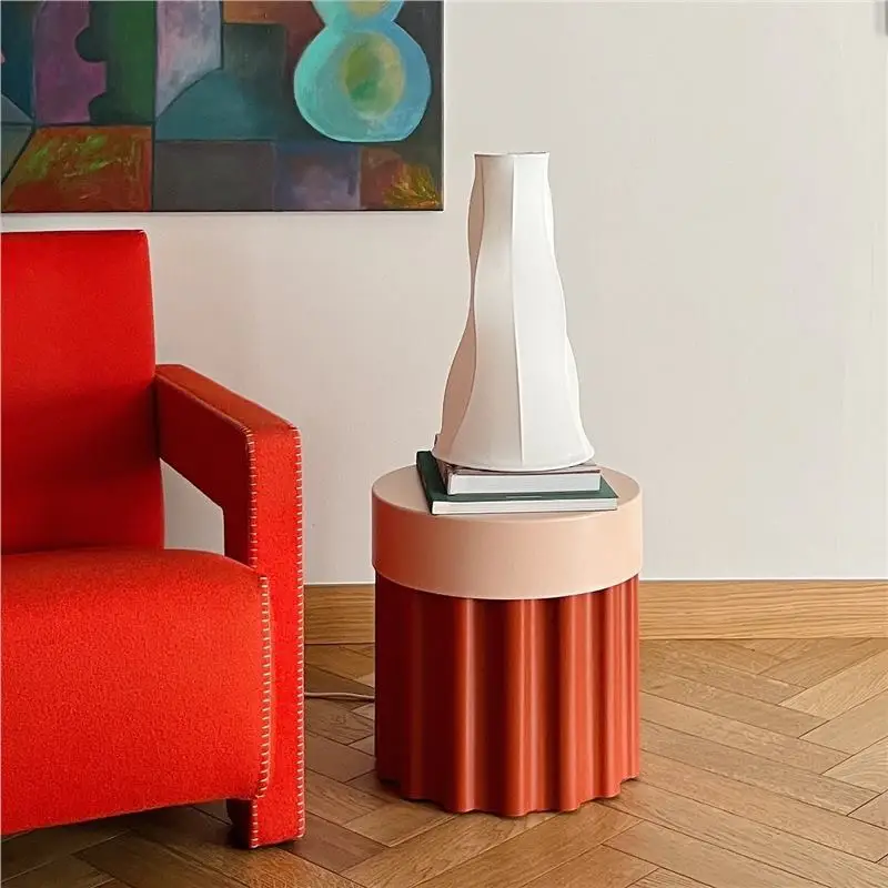 Table storage bedside red sofa net Korean creative small edge color belt ins coffee table belongs to Tessa