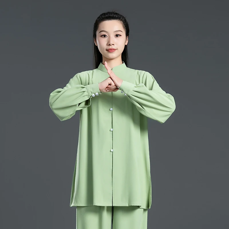 New Tai Chi Suit Men Women Daily Linen Martial Arts Training Set Baduanjin Performance Competition Outfit Kung Fu Uniform