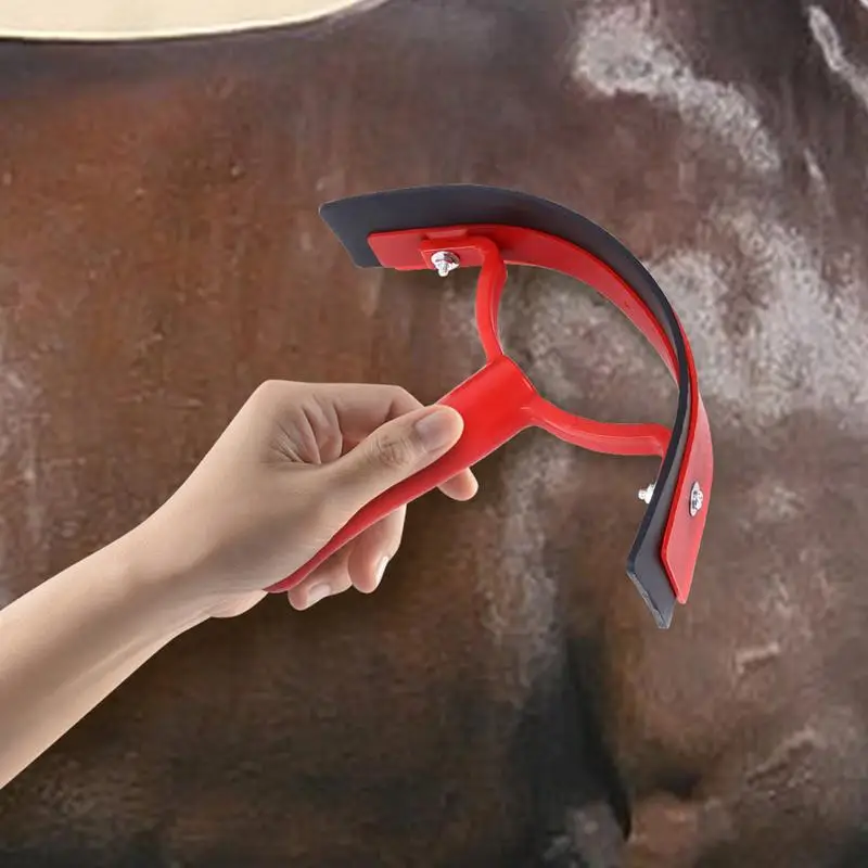 Half Moon Sweat Scraper Horse Shedding Scraper Tool Animal Equine Grooming Aid Horse Grooming Tools For Horses Donkeys Cattle