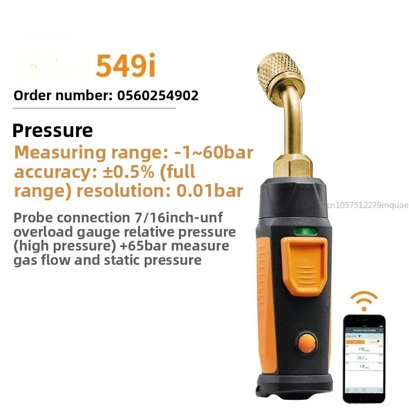 Controlled Wireless Conditioning Refrigeration Systems Vacuum Probe Digital Gauge Smartphone App protection level IP54