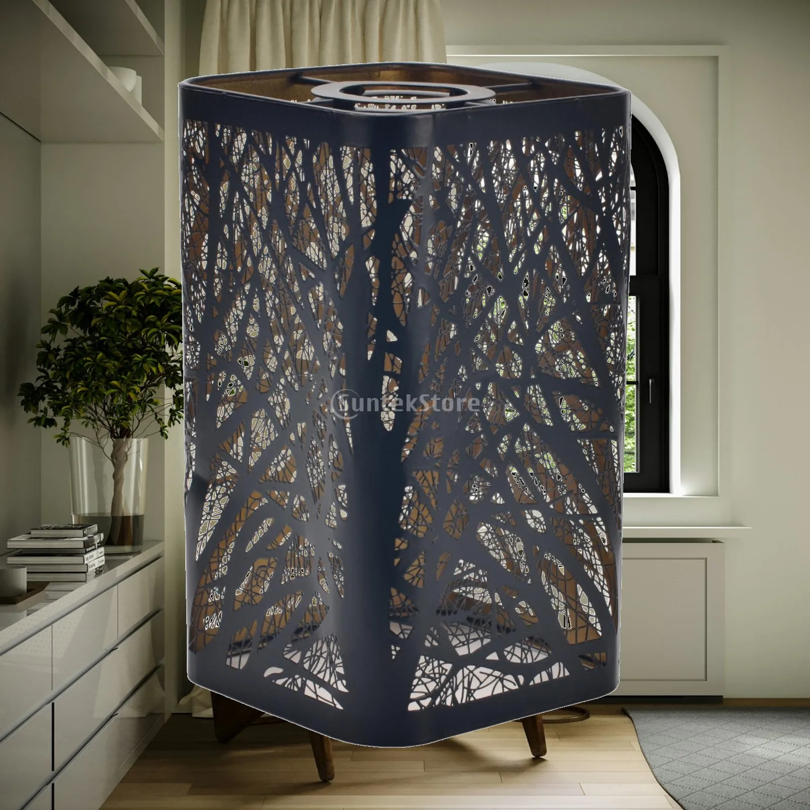 Rustic Style Pendant Lamp Shade Clip on Chandelier Metal Lampshade for Office Bedroom