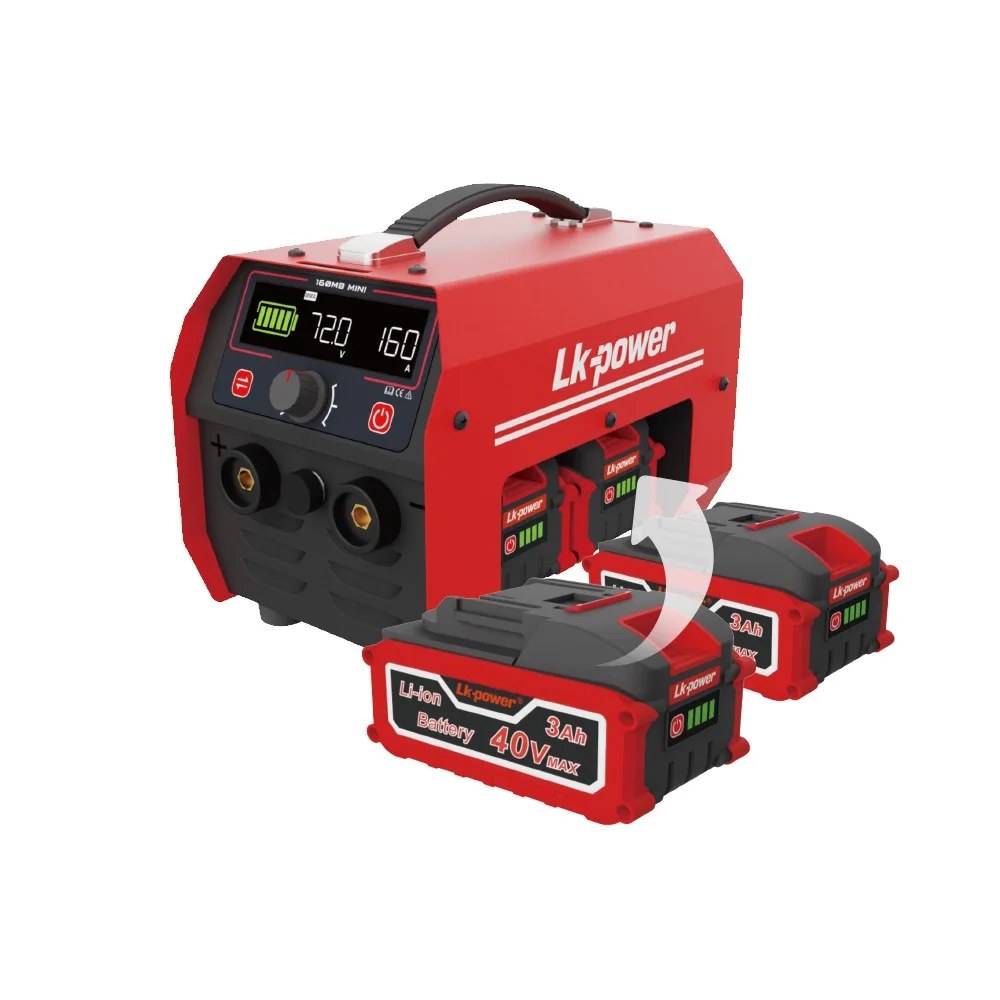 LK-160MB MINI 130A MMA Replaceable Battery Pack Lithium Battery Welder