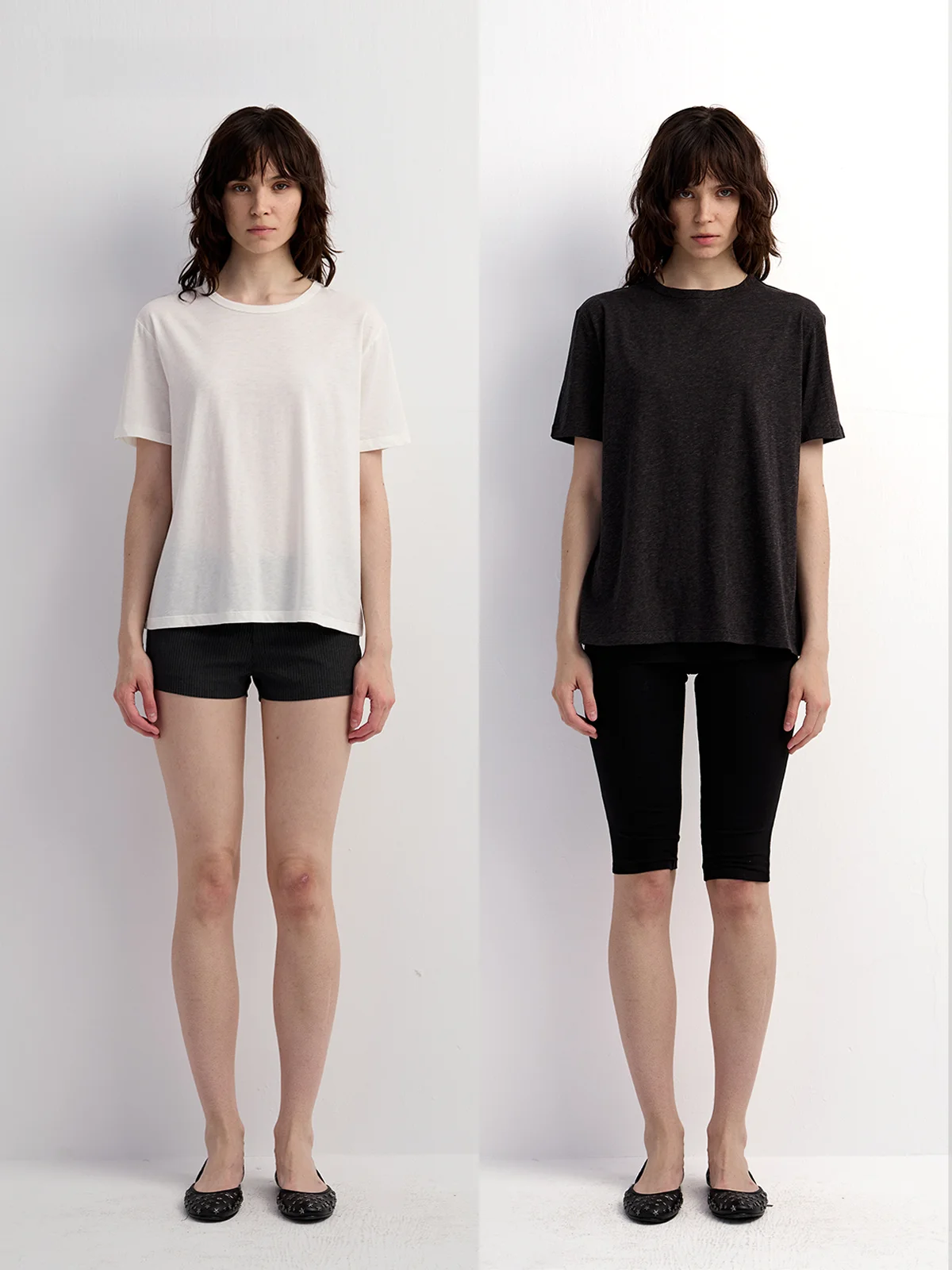 

Ультра-свободная повседневная футболка с коротким рукавом EMM из лиоцелла и хлопка, модель Box03, женская летняя влагоотводящая футболка с круглым вырезом