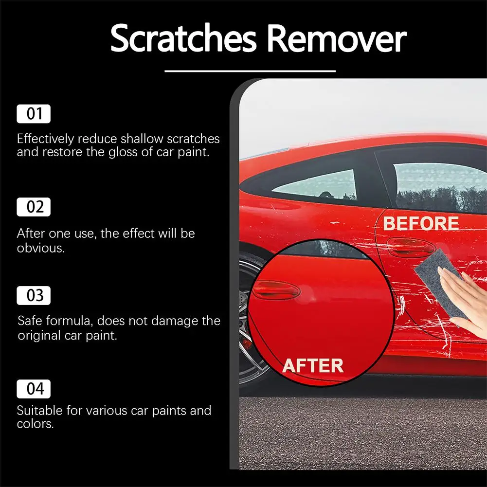 Efficient Car Scratch Repair Kit - Paint Care Tools, Swirl Remover, and Anti-Scratch Wax for Vehicle Protection