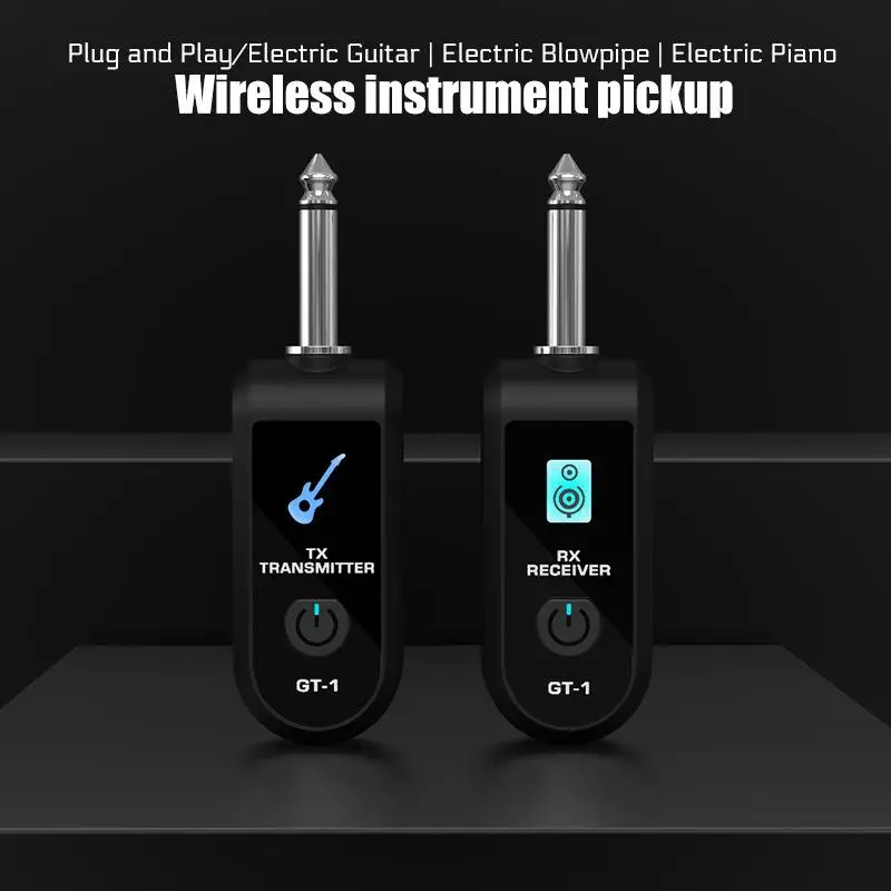 2.4G Wireless Guitar XLR Transmitter Receiver System Noise Reduction for Guitar Bass Studio Recording Stage Use