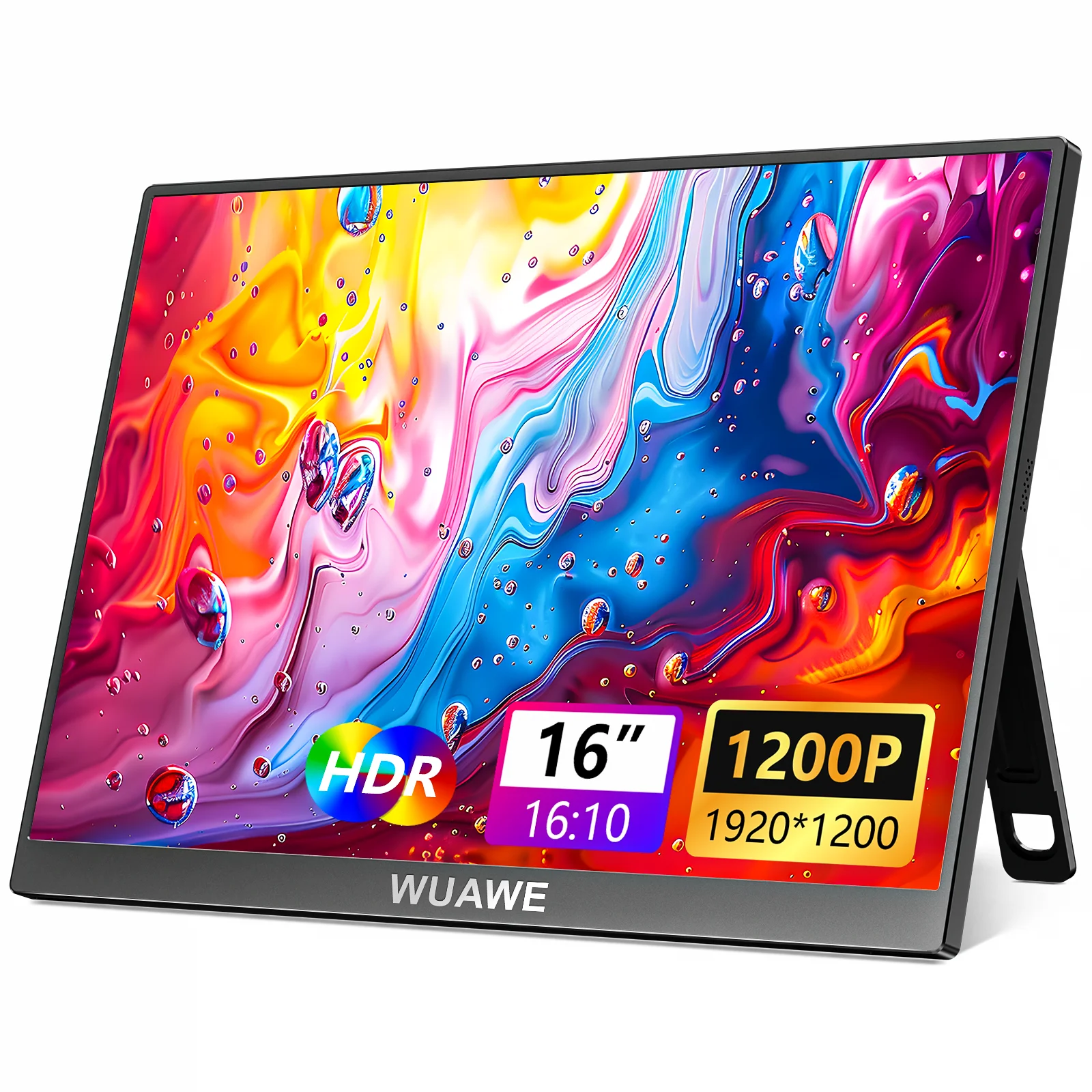 monitor portatil 16 1920x1200p 60hz1610 ips monitor de viagem para laptop com suporte embutido monitor portatil externo usb c hdmi 01