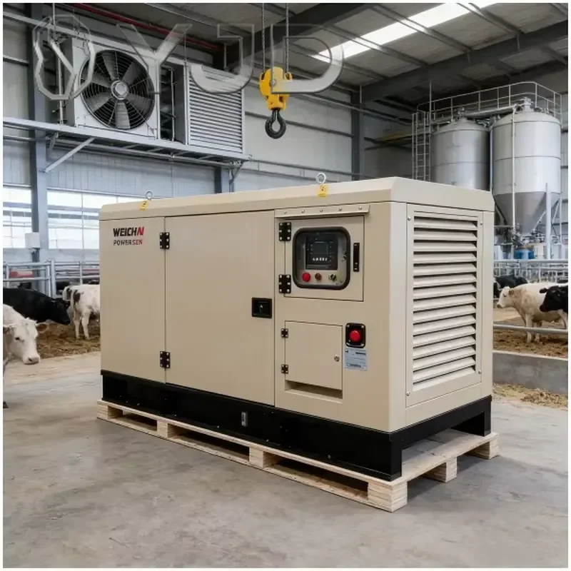 220V 60Hz Silent Type Open Frame Diesel Generator Set with ATS and Remote Control 1800 RPM for Sale