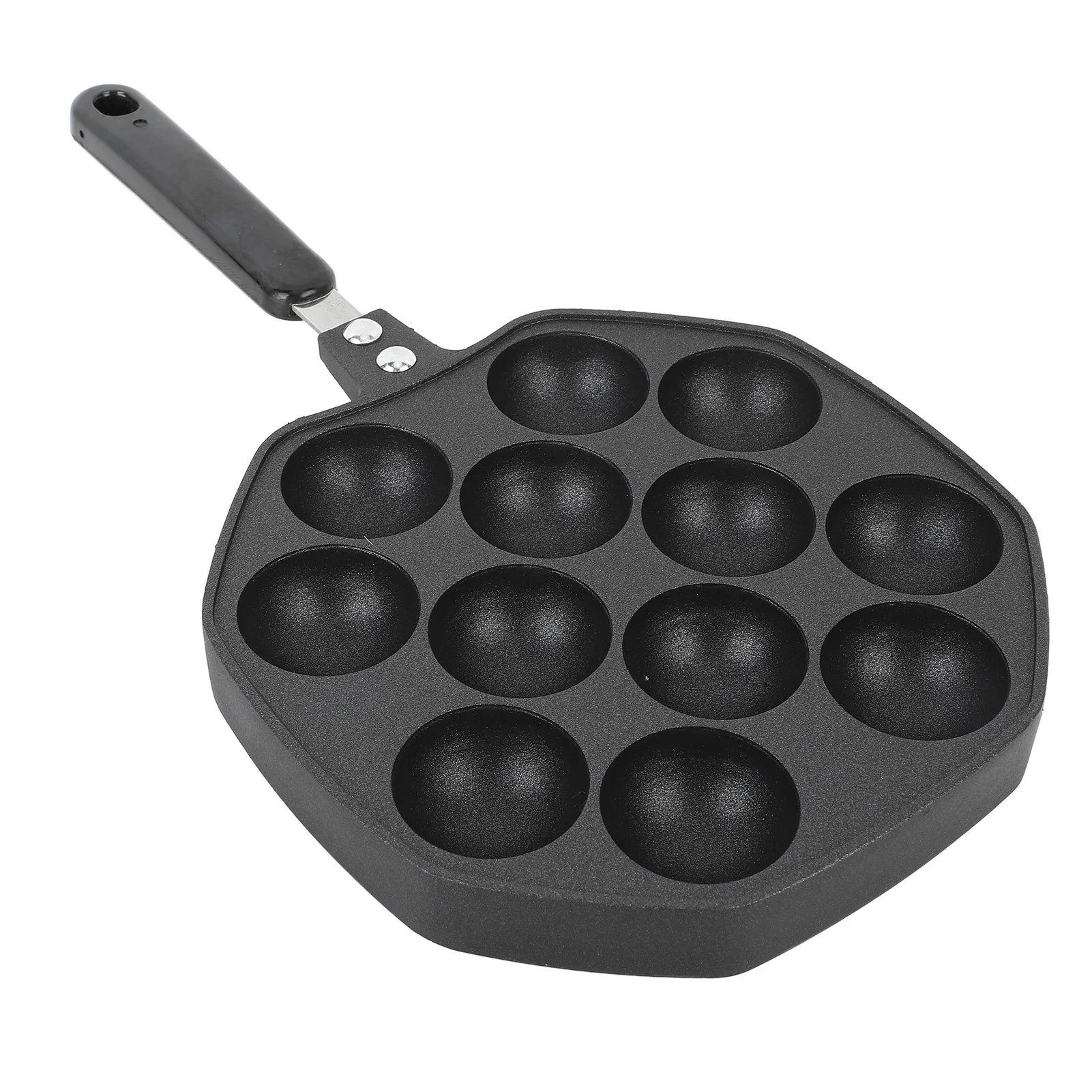 Sartén antiadherente de aleación de aluminio Takoyaki, 12 moldes, plato de cocina para bolas de pulpo y panqueques