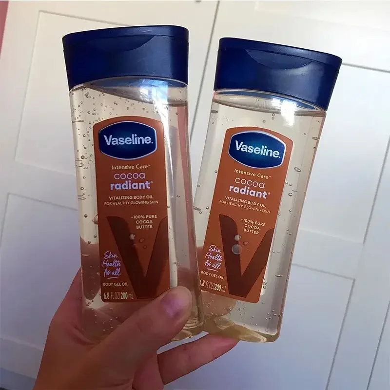 200ml New Vaseline Cocoa Radiant Moisturizing Body Oil Lasting Care Body Essence Oil Light-textured Body Oil Skin Care Products