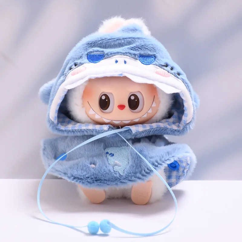 Only Clothes The First And Second Generations Labubu Doll Clothes Puppy Shark Cape Cape Fashionable And Cute Set Change Clothes