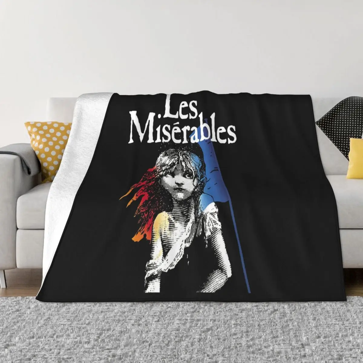 New Les Miserables Broadway Show Musical Mens Black Size S To 3Xl Band Homme Natural Pure Wholesale Throw Blanket