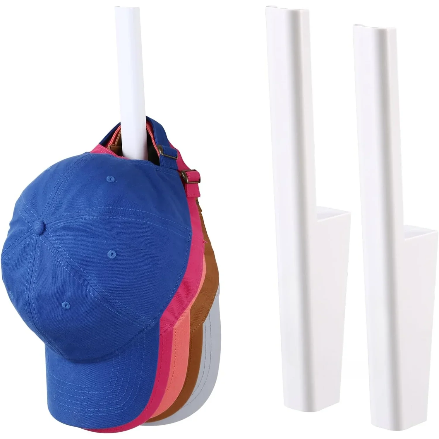 

Hat storage for baseball caps - Sturdy Space Saving Hat Holder on Wall Display for Hats, Bags, Clothes, Towels