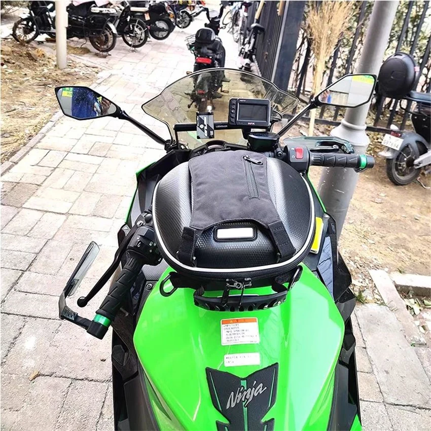 For KAWASAKI Ninja 125 250 400 650 ZX4R ZX6R ZX10R ZX25R ZXRR Motorcycle Tank Bag Luggage Navigation Quick Lock Ba