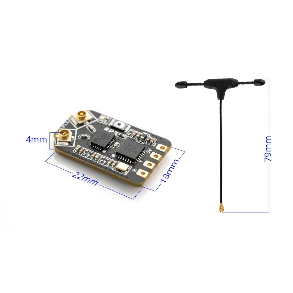 RadioMaster RP3 Dual Antenna Receiver Diversity ExpressLRS ELRS 2.4GHZ Nano Receiver for RC Airplane FPV Freestyle Tinywhoop