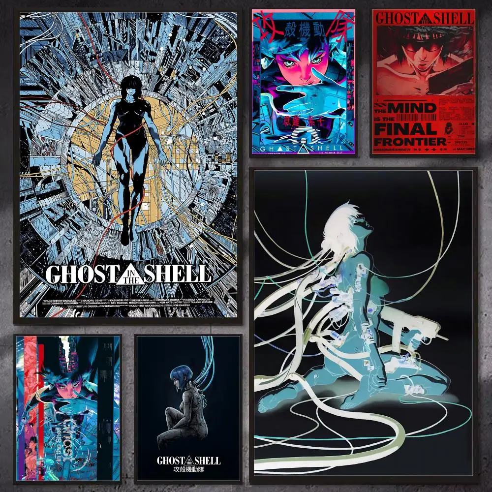 Anime G-Ghost in the Shell Poster Wall Art Print, Aesthetic Room Decor, Modern Home Decor, Removable Print