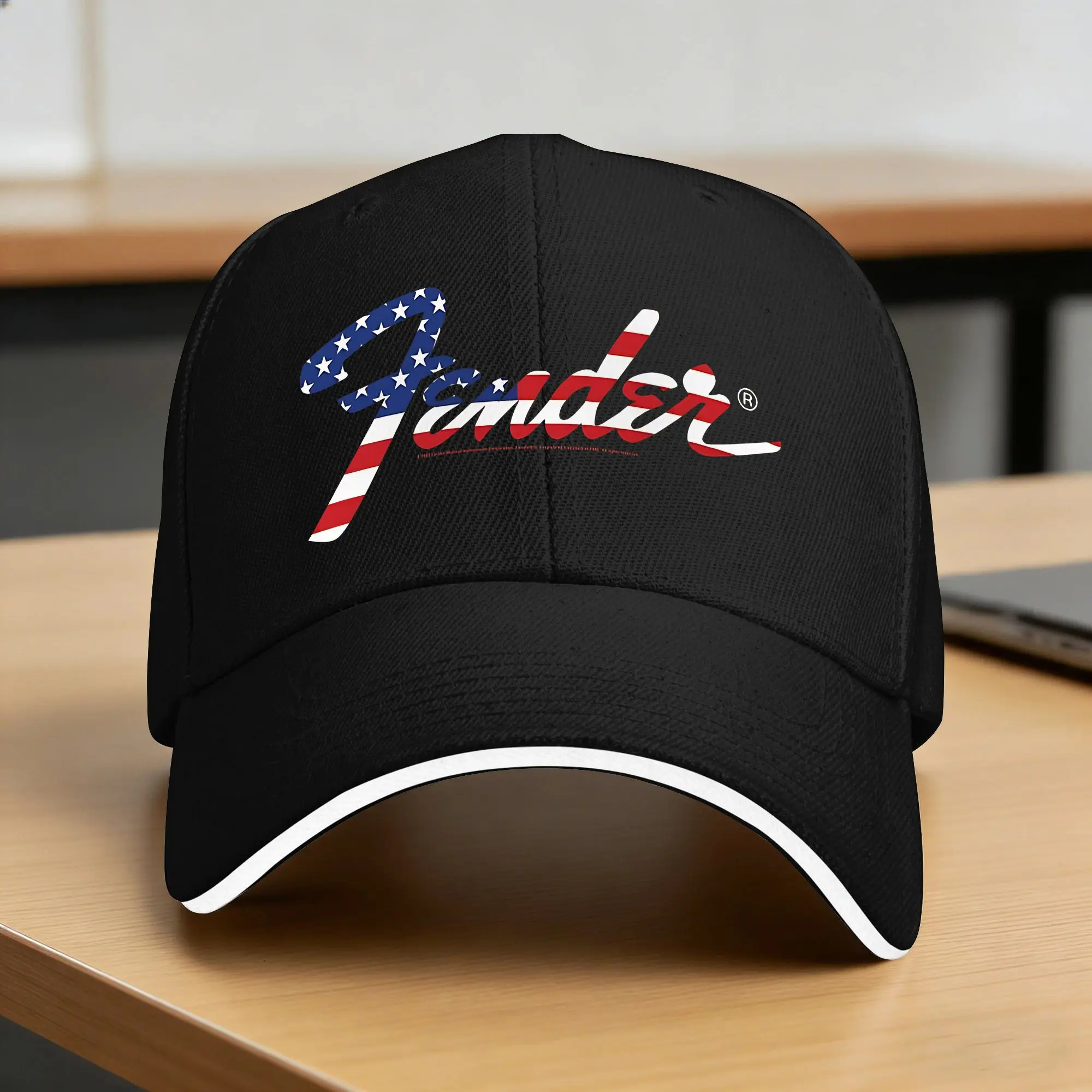 Summer Casual Baseball Cap Retro Guitar Jazz Fender Music Hiking Trucker Hat For Men Women Sun Visor Fashion Baseball Caps