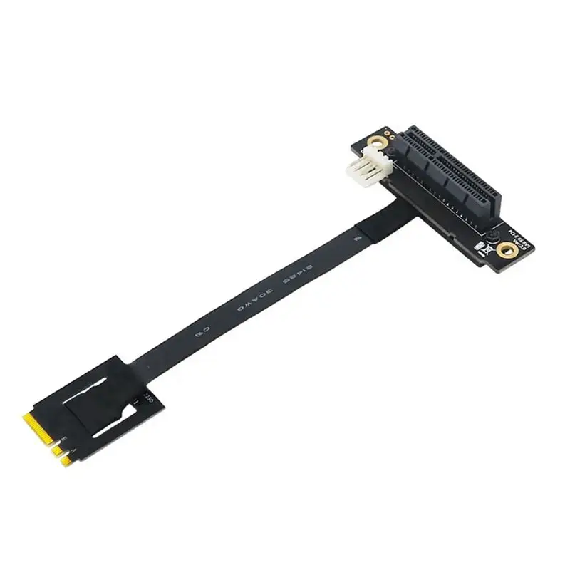 Leading-270 Degree M.2 NGFF Dual Key A-E To PCI-E 4X Adapter Convert Cable For PCI-E Tester Extender