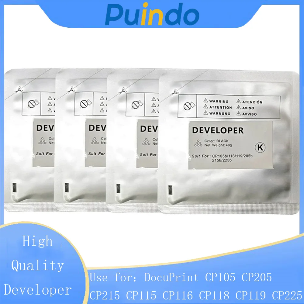 High Quality CMYK Developer for Xerox DocuPrint CP105 CP205 CP215 CP115 CP116 CP118 CP119 CP225 Developer Powder 40g