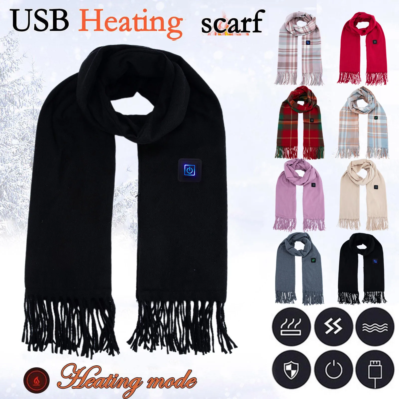 Fashion Cashmere Scarf Shawl Solid Autumn Winter Wrap Warm High Quality Soft Hijab Thick Luxury Classic Women Pashmina