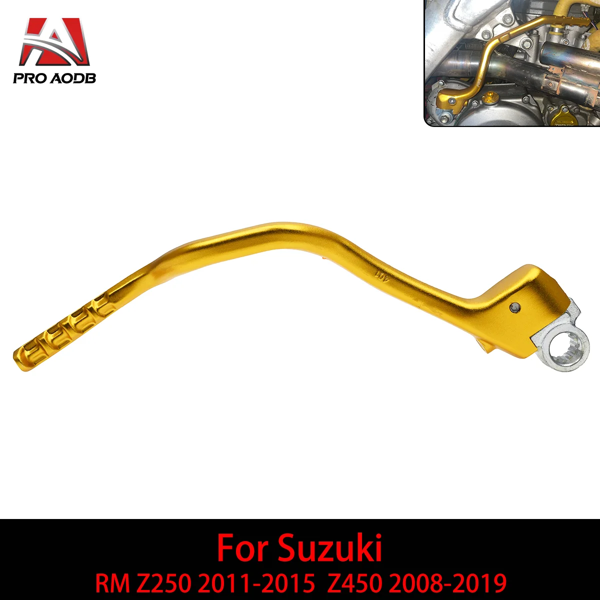 

For Suzuki RMZ 250 450 RMZ250 RMZ450 RM250Z RM450Z 2008-2019 Motocross Parts CNC Aluminum Forged Kick Start Starter Lever Pedal