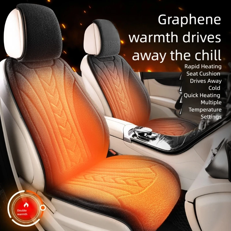 

2025 New (1) Car heating seat cushion winter car electric heating seat cushion cover speed heating