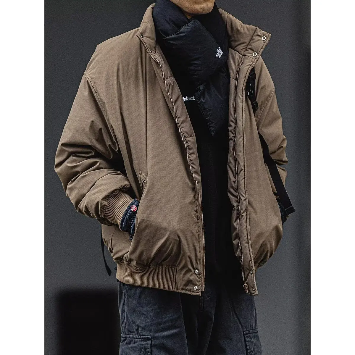 

Осень-зима, большой размер 3 кг, американское тяжелое мужское хлопковое пальто Harrington Jaet со свободным холщовым воротником