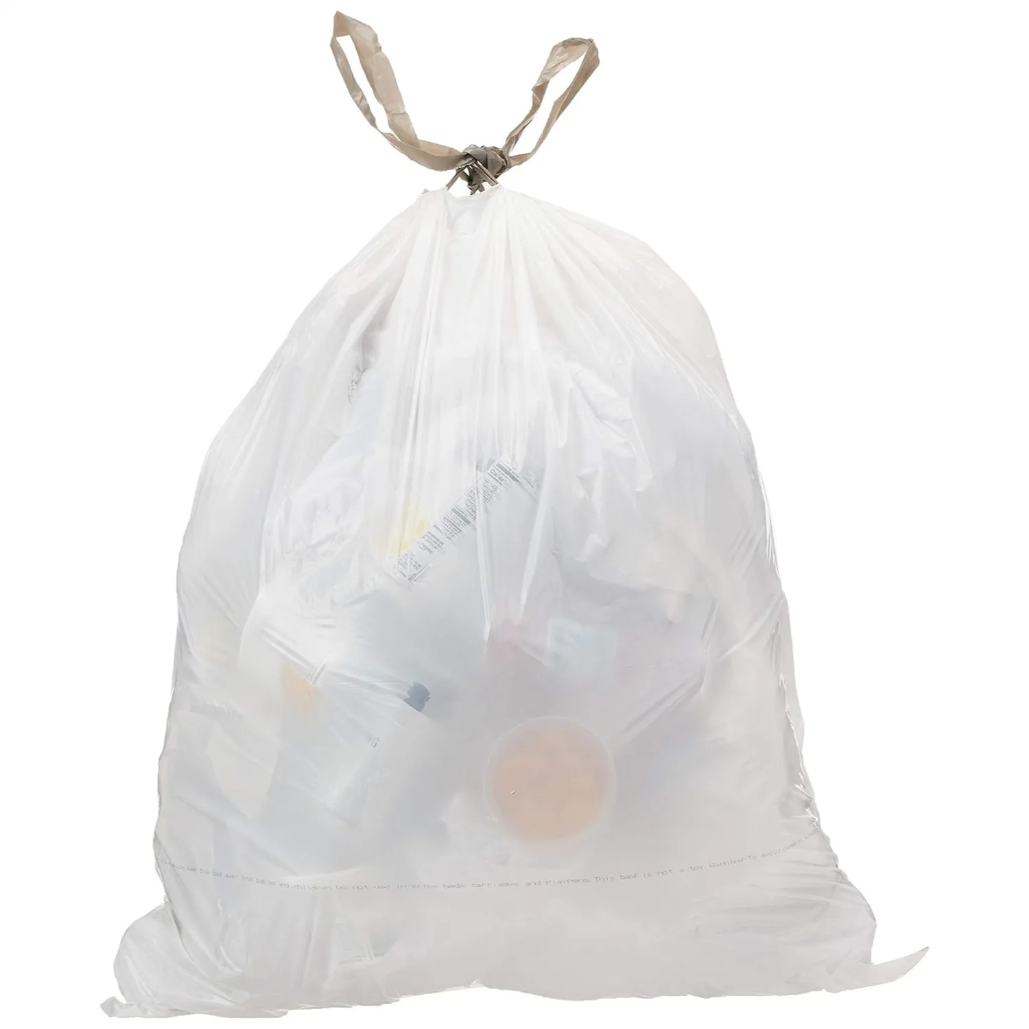 

18 Gallon Compactor Bags with Drawstring, 2 Mil, 50 Count for Kitchen Trash